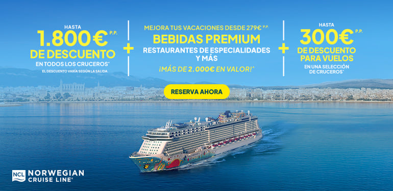 Oferta Norwegian Cruise Line. SoloCruceros.com