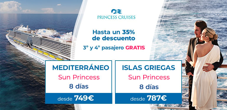 Ofertas Princess Cruises. SoloCruceros.com